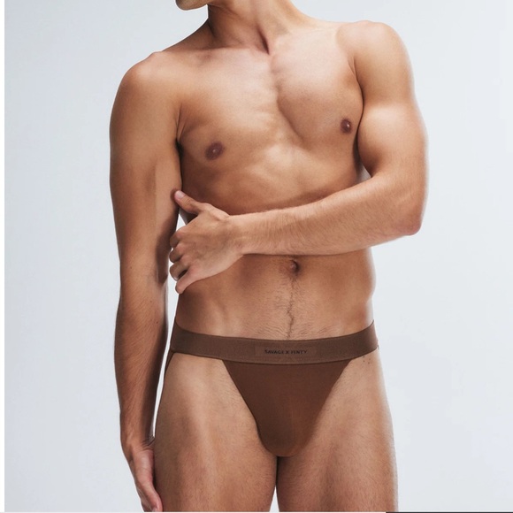 Savage X Fenty Men's Brown Sugar Nude Jockstrap NWT - Picture 1 of 6